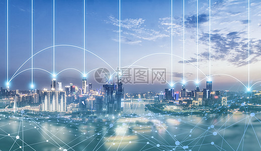 网络科技城市与电子科技的交融